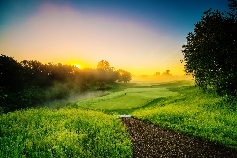 mistwood golf club photo at sunrise